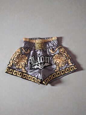 RICH KIDS Women’s Muay Thai Boxing Style Lion Shorts Size Small
